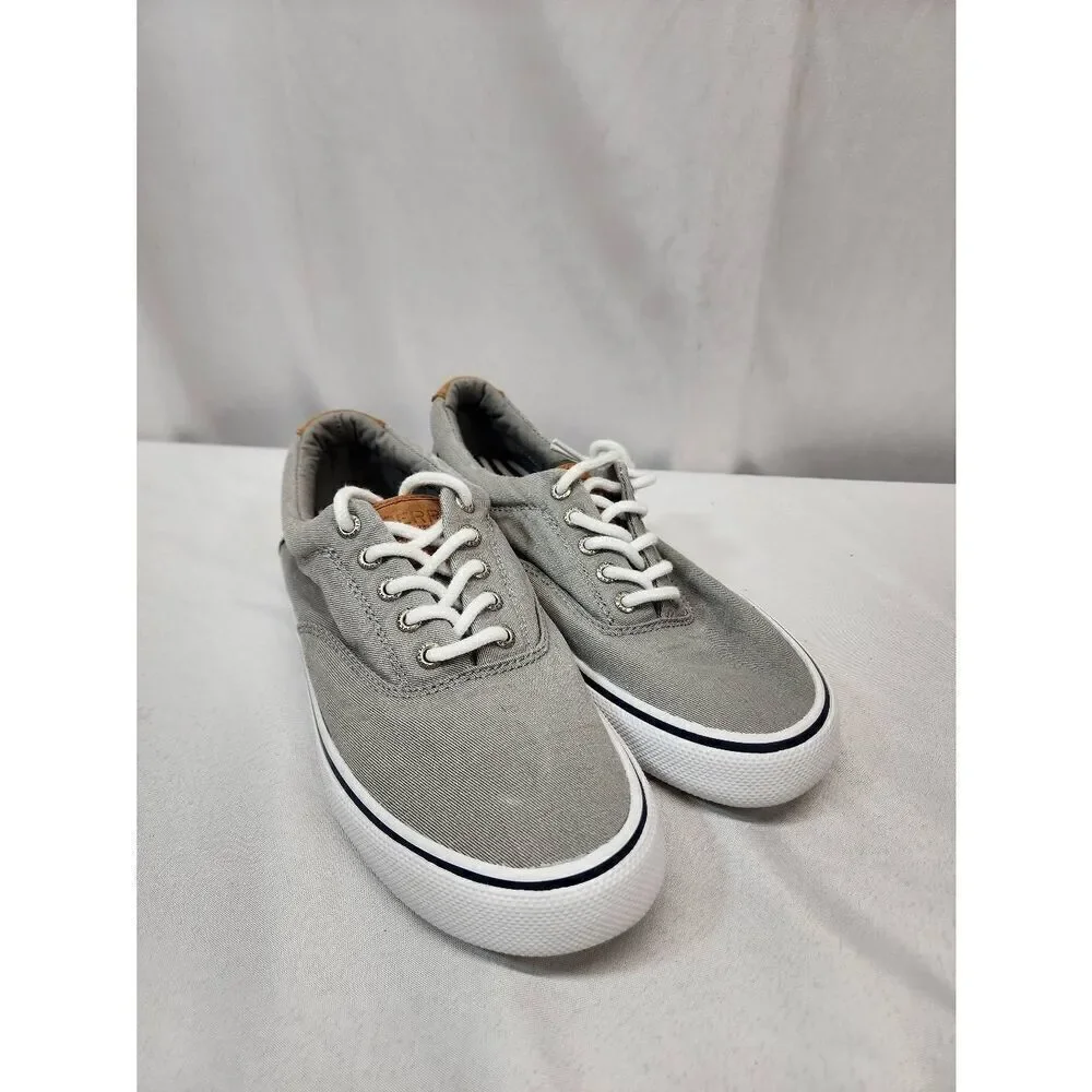 Sperry Shoes Men's 7.5 Striper CVO Gray Boat Active/Casual Sneakers